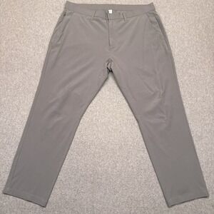 Fabletics The Only Pants Mens 38x28*‎ Gray Slim Fit Performance Chino Golf
